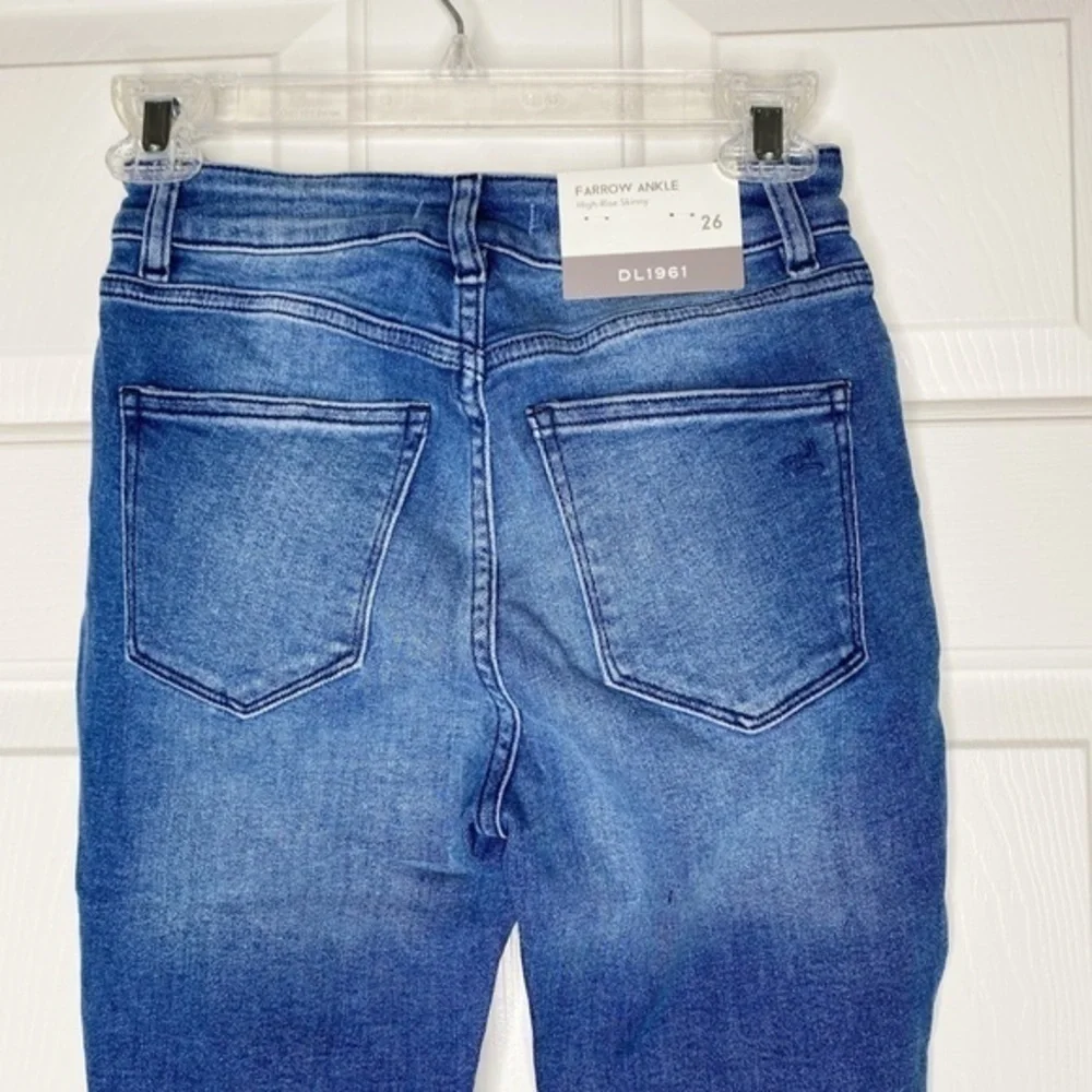 DL1961 Revolve Farrow Ankle Instaslim Distressed Skinny Jeans NWT